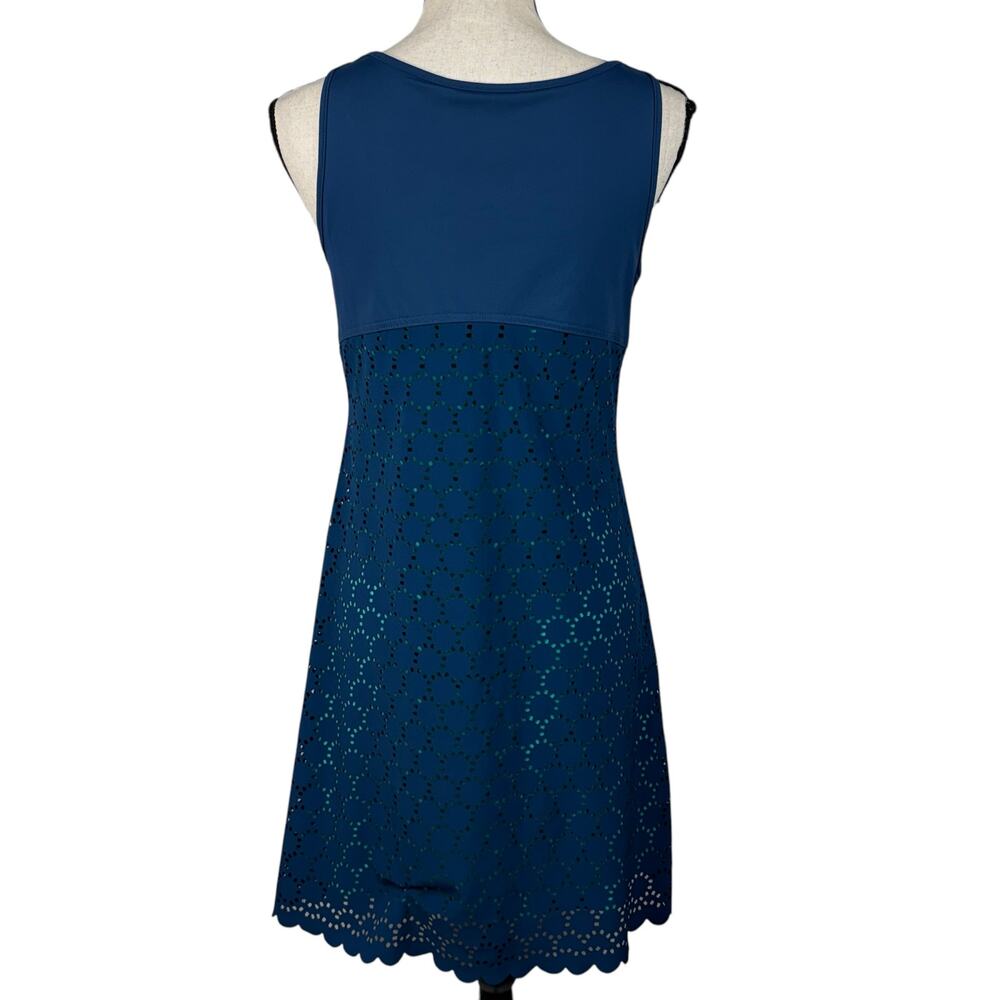 Title Nine Small Nimblene Illusion Perforated Laser-Cut Dress UPF 50+ Sleeveless - Picture 5 of 8